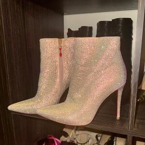Christian Louboutin Custom Swarovski Strass Crystal Booties